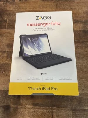 ZAGG - Funda con teclado tipo folio mensajero para Apple iPad Pro 11 pulgadas - Negra ¡Nueva! Foto 1 de 3