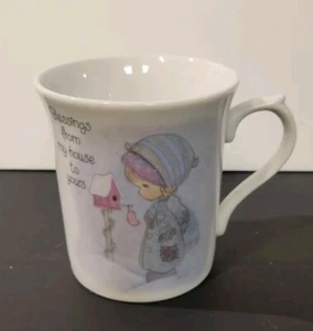 1983 Enesco Precious Moments Blessings From My House To Yours Coffee Cup - Picture 1 of 3