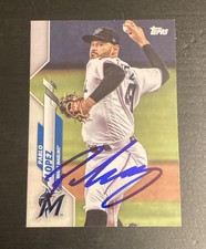 Pablo Lopez Signed 2020 Topps Series Two 2 Card Autographed Auto Miami Marlins