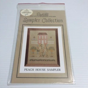 Peach House Sampler Collection Cross Stitch Pattern Chart City Stitcher 1989 Vtg - Picture 1 of 8