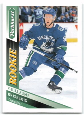 2019 Parkhurst #318 Guillaume Brisebois   SP, RC Vancouver Canucks 1BB - Image 1 of 2