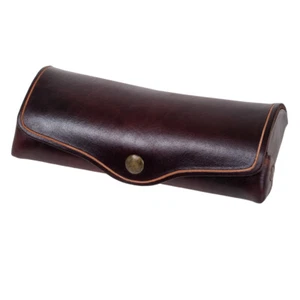 MIKA Brillenetui klein Brillenhülle Lederetui Brillenbox Leder braun 28071002 - Bild 1 von 2