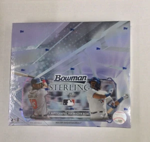 2019 BOWMAN STERLING  BASEBALL SEALED HOBBY BOX  - 5 AUTOS - Picture 1 of 4