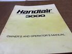 HANDLAIR MODEL 3000 PNEUMATIC CONVEYER OPERATOR&#39;S MANUAL-USED IN VG CONDITION
