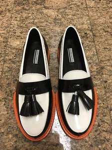 Mocasines de cuero en bloque de colores Andrea Pompilio - Imagen 1 de 8
