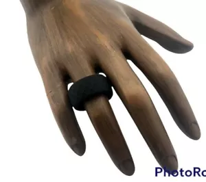 YesFit Silicone Black Wedding Ring Fashion Comfort & Unique Design Size 8 $45 - Picture 1 of 12