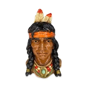 Native American Indian Head Figure Ceramic Bust 1966 Universal Statuary Corp - Picture 1 of 9