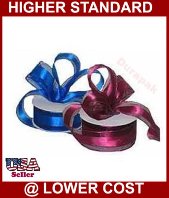 1-1/2" 10YD Organza Ribbon Satin Edge All Color:Ivory++ - Image 1 of 4
