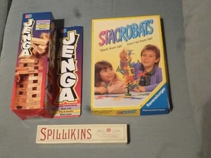 Jenga MB Games new & sealed plus used Spillikins and Stacrobats. - Picture 1 of 2