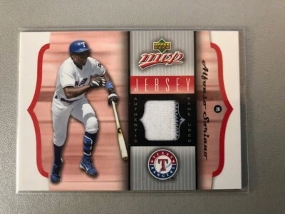 2005 Upper Deck MVP Jersey #GU-AS Alfonso Soriano (Texas Rangers) Relic - Image 1 of 2