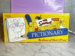 The Simpsons PICTIONARY Board Game 2002 BRAND NEW SEALED- VTG - Picture 1 of 2