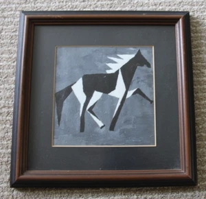 Vintage Original Child's Native American Folkart Painting - Picture 1 of 1