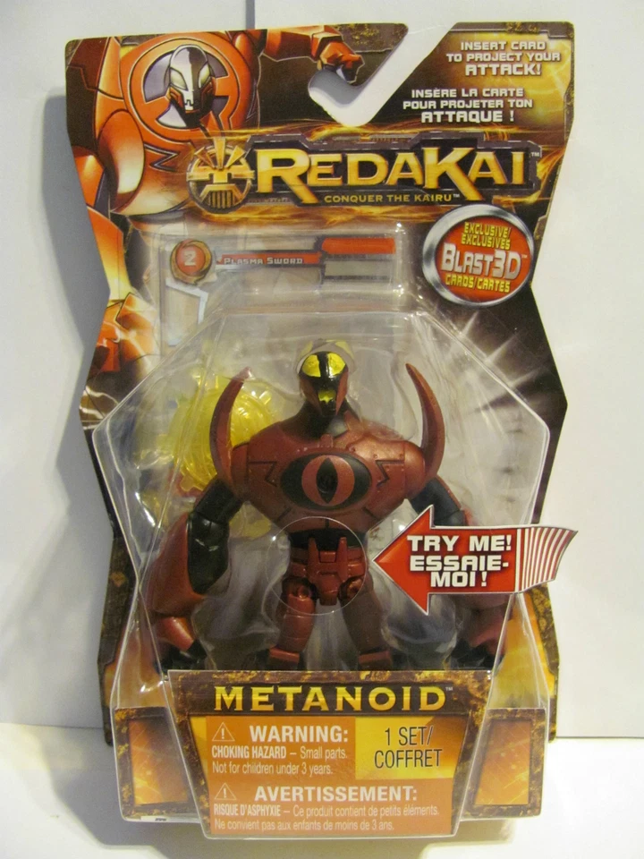 Redakai Conquer the Kairu  Blast 3D Card    Metanoid   Ages 6+  New in Box  - Image 1 of 1