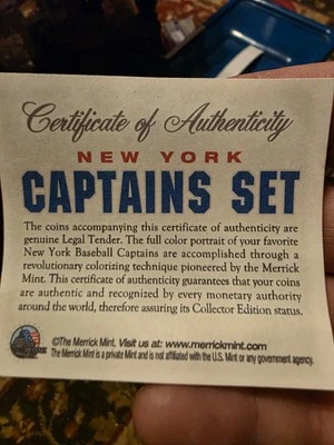 New York Yankees Colorized Coin Captains Set - Image 1 of 4