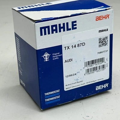 Repuesto termostato refrigerante motor MAHLE para Audi y Volkswagen TX1487D Foto 1 de 4