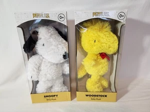 SNOOPY & WOODSTOCK Colección de Peluche Bebé 12” Nuevo En Caja ALDI Juguete Arrugado Cacahuetes - Imagen 1 de 6