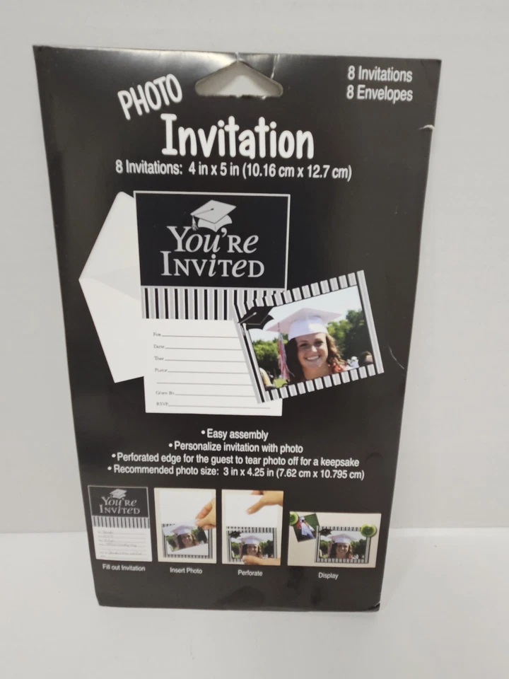 Creative Converting Customizable Photo Invitations For Graduation/Open House - Image 1 of 4