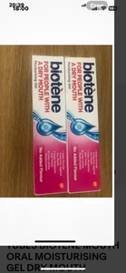 new 2 X 50G SEALED TUBES BIOTENE MOUTH ORAL MOISTURISING GEL DRY MOUTH - Picture 1 of 1