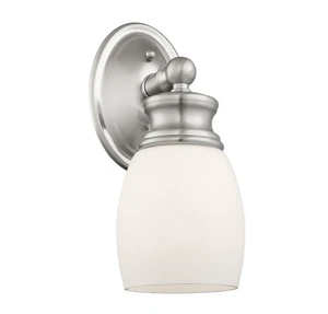 Elise 1 Light Wall Sconce in Satin Nickel by Savoy House - 8-9127-1-SN - Picture 1 of 5