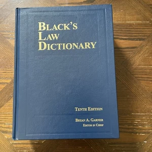 Black's Law Dictionary, 10th Edition - Hardcover, by Garner Bryan A. - Good - Picture 1 of 10