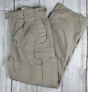 VGC! Willis & Geiger Poplin Field Cargo Pant Khaki Sz 36 x30 *** Read/View - Picture 1 of 12