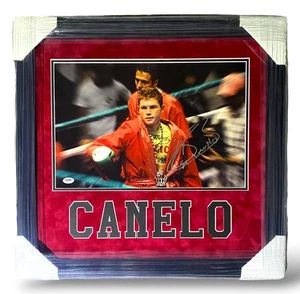SAUL “CANELO” ALVAREZ SIGNED & FRAMED 11x14 PHOTO (PSA/DNA AUTHENTICATED) - Picture 1 of 6