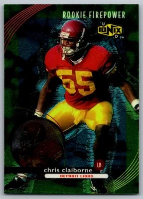 1999 UD Ionix Chris Claiborne Rookie Detroit Lions #72 - Image 1 of 2