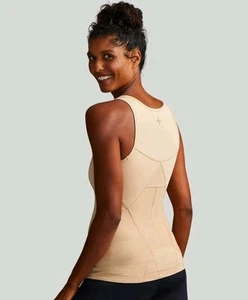 Camiseta sin mangas Tommie Copper® para mujer con soporte para espalda baja nude - Imagen 1 de 2
