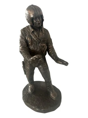 "Estatua de bronce MICHAEL Garman Chopper Pilot 14"" H" Foto 1 de 4