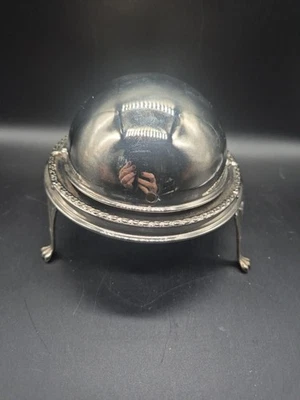 Enfriador abatible de mantequilla de caviar William Adams vintage de los años 40 hecho en Inglaterra Foto 1 de 4