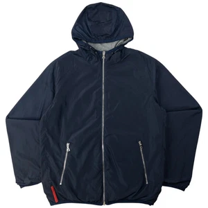 Prada Sport Men's Blue Reversible Zip Up Windbreaker Jacket M - Picture 1 of 8