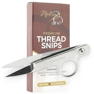 Thread Snips for Sewing – Spring Action Thread Cutter Tool with Razor-Sharp S... - Picture 1 of 6