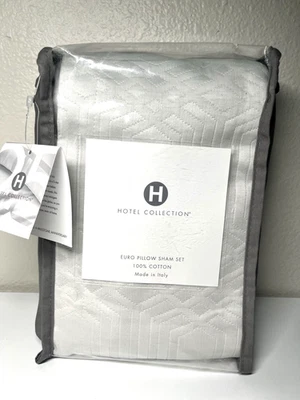 Hotel Collection Italian Positano Matelassé 2-Pc European Sham Set – MSRP $215 - Image 1 of 4