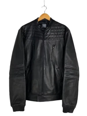 ARMANI EXCHANGE/Leather Jacket/M/Leather/Black - Image 1 of 4