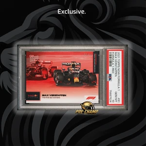 PSA 10 Max Verstappen #81 Red Final Lap Overtake - 2021 Topps Now F1 /10 Red - Picture 1 of 5