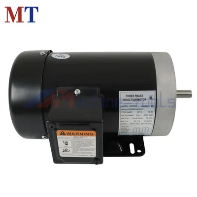3 HP 230/460V General Purpose Electric Motor 3 Phase 56C Frame 3450 RPM TEFC - Image 1 of 4