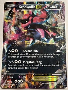 Krookodile EX XY25 - XY Black Star Promos JUMBO Holo Pokemon Card - Picture 1 of 2