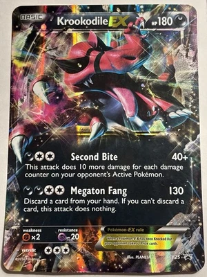 Krookodile EX XY25 - XY Black Star Promos JUMBO Holo Pokemon Card - Image 1 of 2