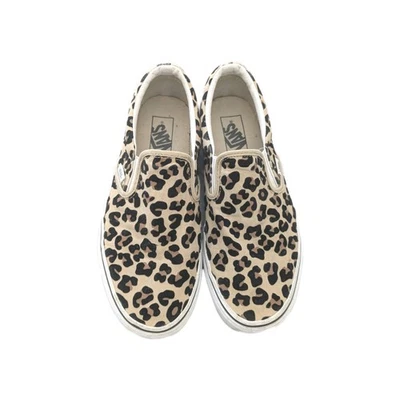 VANS Leopard Print Classic Slip On Women 9.5 Men 8 EXCELLENT - Image 1 of 4