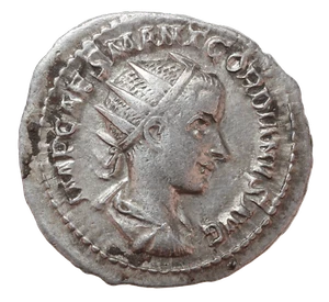 Gordian III - Antoninianus 239 to 240 AD - P M TR P II COS P P - Very Fine - Bild 1 von 4