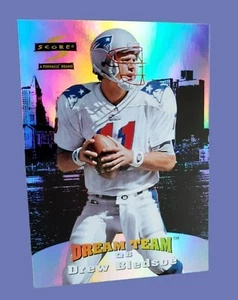 1996 Score Dream Team Drew Bledsoe #8 Patriots NICE! REFRACTOR! FOOTBALL CARD! - Picture 1 of 10