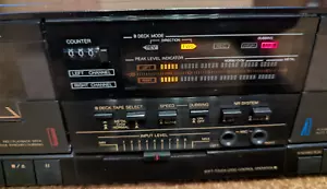JVC TD-W220j Stereo Doppel Kassettendeck Teile oder Reparatur - Bild 1 von 11