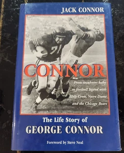 THE LIFE STORY OF GEORGE CONNOR: Signed Jack Connor Norte Dame Fighting Irish GL - Picture 1 of 5