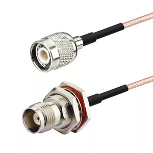 3 ft TNC male to TNC female bulkhead O-ring Pigtail extension coax cable cord 1M - Picture 1 of 5