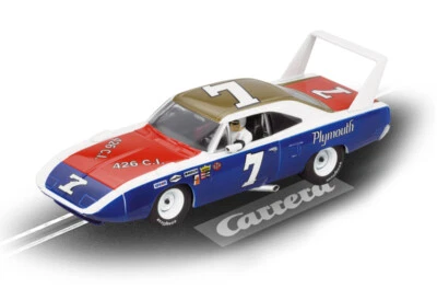 Carrera Evolution - 25719 Plymouth Superbird Nr. 7 Blau Rot Slotcar NEU & OVP