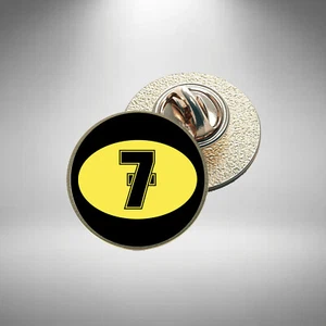 Barry Sheene 7 Pin Badge Lapel Badge Motorbike Racing Legend Diameter 25mm - Picture 1 of 3