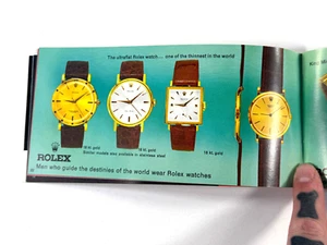 vtg Catalog 50s 60s Rolex Bucherer Watch Switzerland Piaget Vulcain - Picture 1 of 16