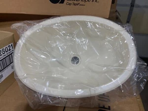 5 Sinks! Dehco RV 12 X 17 SINGLE OVAL BOWL PLASTIC BISQUE SINKS 137126 FREE SHIP - Picture 1 of 3