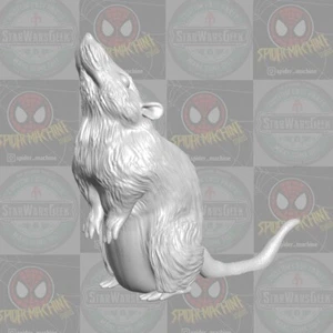 NYC Sewer Subway Rat v5 2 pk accesorio dio personalizado para figuras 1:6 1:10 1:12 y 1:18 - Imagen 1 de 1