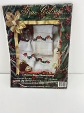 True Colors Ribbon Embroidery Kit Fingertip Towels Christmas Garland 70009